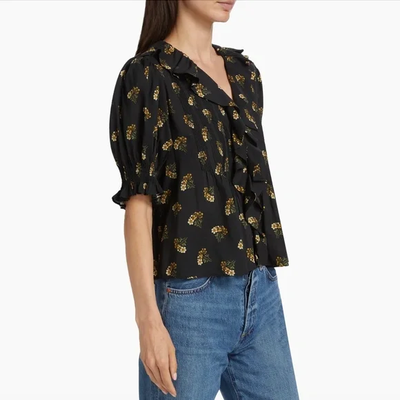 Doen Henri Top in Buttercup Bouquet - Medium - Picture 8 of 12